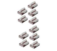 FRCOLOR 10pcs Emery Sponge Scourers Dish Scrubber Kitchen Cleaning Sponges for Pan Wiping Descaling Random Color