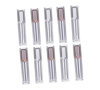 FRCOLOR 10Pcs Empty Refillable Lip Gloss Tubes Wand Lip Balm Bottles for DIY Gloss Suitable for Makeup Artists and Personal Use