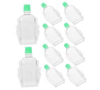 FRCOLOR 10pcs Essential Oil Roller Bottles Mini Refillable Glass Containers for Medicinal Oils Squeeze Cap
