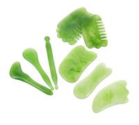 FRCOLOR 10pcs Gua Sha Scraping Massage Tools for Facial and Foot Use, Resin Material with Smooth Texture, Safe Massage Use, Includes Storage Bag for Wellness and Relaxation