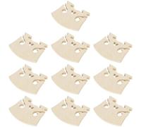FRCOLOR 10Pcs Heart Style Maple Wood Violin Bridge Elegant Violin Supplies for Easy Tuning for Performances Practice and Recording