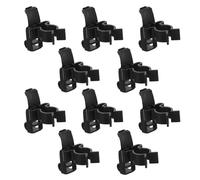 FRCOLOR 10pcs Heavy Duty Plastic Pegboard Tool Clips with Secure Grip Fit Square Pegboard with 10mm Hole Diameter for Home and Garage Tool Organizer Use