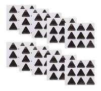 FRCOLOR 10pcs High Temperature Warning Labels Heat-activated Color Change Decals Black to Red Scald Caution Stickers for Industrial Equipment Safety Signs