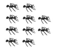 FRCOLOR 10pcs Imitation Ants Scary Black Ant Figurines for April Fools Day and Halloween Decorations