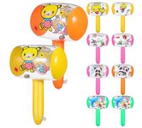 FRCOLOR 10pcs Inflatable Hammer with Bell Sound Lightweight Creative Play Hammers for Parties and Outdoor Fun Random Colors Safe and Fun Random Color