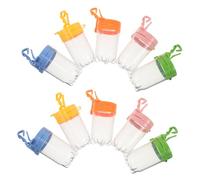 FRCOLOR 10pcs Insect Collecting Cages with Flip Lid and Hanging Loop Portable Bug Viewer Boxes for Safe Specimen Collection and Nature Exploration Clear Plastic Observation Tanks for