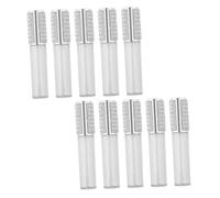 FRCOLOR 10pcs Lipstick Lip Gloss Lip Tube Macrame Grips Bottle Dispenser Pump Black Tray Bee Decoration Clear Glossy Tray Refill Base Beige Rhinestone Lip Gloss Wand Tote Silver Glass