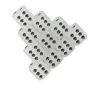 FRCOLOR 10pcs Luminous Six Sided Dice Game Props with Rounded Corners for Party Play Wear Resistant Material the Dark Design for Indoor and Teaching Use