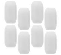 FRCOLOR 10pcs Magnetic Stir Bar Rod Ptfe Material White Cylindrical Stirring Rod for Laboratory Use Ensuring Thorough Mixing of Samples and Enhanced Safety in Lab Applications