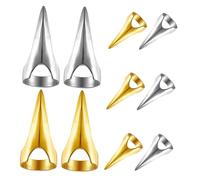 FRCOLOR 10pcs Metal Hair Sectioning Rings for Creative Braiding and Quick Installation of Hair Extensions for Stylish Updos and Comfortable Styling