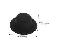 FRCOLOR 10pcs Mini Top Hats Black DIY Miniature Bowler Hats for Dolls Pets Lightweight Party Craft Decorations Creative Trim Paint Adorn Accessories