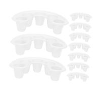 FRCOLOR 10pcs Nail Art Hand Soaking Bowl Plastic Finger Nail Polish Remover Soak Bowl Home Salon Use Supplies