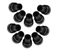 FRCOLOR 10pcs Non-Slip Crutch Tips Cane Caps with Wear-Resistant Flexible Walking Stick Replacement Feet for Stability and Mobility Support Anti-Skid Crutch Accessories for Seniors and