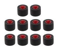 FRCOLOR 10pcs Pinch Roller for Radio Tape Recorder Recorder Machine Pinch Roller Rubber and Plastic Black Replacement for Old and Broken One