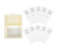 FRCOLOR 10pcs Prepared Insect Microscope Slides Set for Biology Class Specimens Educational Glass Slides for Student Science Learning