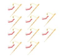 FRCOLOR 10pcs Ram Horn Ear Pick Portable Ear Wax Remover Natural Horn Material for Home Travel Cleaning Tools