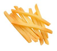 FRCOLOR 10pcs Realistic French Fries Model Soft Faux Food for Play Store Display Photography Props Lifelike Simulation Decoration for Restaurant Bakery Home Adornment