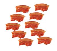 FRCOLOR 10pcs Realistic Streaky Meat Model PVC Food Decoration Kitchen Food for Pretend Play Restaurant Prop Multi-purpose Artificial Meat Ornament for Hot Pot and Home Display