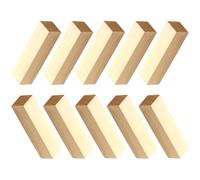 FRCOLOR 10pcs Rectangular Pine Wood Carving Blocks Unfinished Whittling Wood Blocks for Adult DIY Crafting and Woodwork Beginners