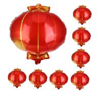 FRCOLOR 10pcs Red and Gold Foil Arch Kit for Chinese Year Mid Autumn Festival National Day Party Decorations and Mall Celebration Backdrop