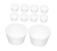 FRCOLOR 10Pcs Reusable Foam Cake Dummies Multi-Functional Cake Models Lightweight Smooth Surface for Decorating Practice Party Props DIY Craft Supplies