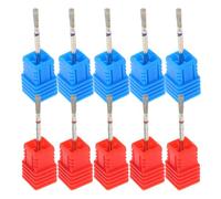 FRCOLOR 10pcs Russian Manicure Drill Bits Nail Buffer for Filing Smoothing Cuticle Drill Bit for Salon Home Use Coarse Nail Grinder