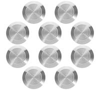FRCOLOR 10pcs Safety Blind Road Studs Stainless Steel for Pedestrian Walkways and Subway Use Nonslip Tactile Markers Designed for Visually Impaired