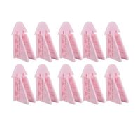 FRCOLOR 10pcs Safety Sliding Closet Door Locks Adhesive No-Drill Cabinet Locks for Wardrobes, Sliding Glass Doors, and Babyproofing