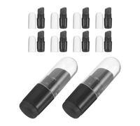 FRCOLOR 10pcs Silicone Lip Brush round Head Lightweight Makeup Applicator with Cover Plastic Silicone Head Suitable for Skin Types Professional Use and On-the-go Makeup Touchups