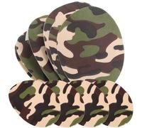 FRCOLOR 10pcs Small Camouflage Embroidered Iron-on Repair Patches for Clothes Elbows Knees Jackets Camping Outdoor Garment Sewing Accessories