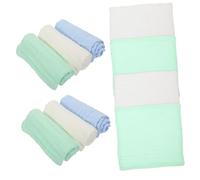 FRCOLOR 10pcs Soft Muslin Burp Cloths for Newborns Gentle Washcloths for Delicate Skin Versatile Accessories for Wiping Drool and Cleaning Faces Stylish and Practical Essential