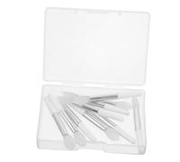 FRCOLOR 10pcs Soft Silicone Lip Brush Set Makeup Applicator Portable for Lipstick Gloss Masks Storage Box