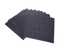 FRCOLOR 10pcs Square Carpet Tiles Thick and Comfortable Polyester Fiber Play Mat Nonslip Bottom Stylish Decorative Floor Tiles for Home Floor Exercising