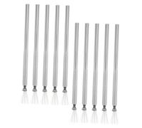 FRCOLOR 10pcs Stainless Steel Nail Art Fine Line Pens with Bendable Multihead Pins Versatile Manicure Tools for Precise Striping Wire Drawing and Creative Nail Designs Silver