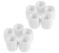 FRCOLOR 10pcs Travel Toothpaste Tube Adapter, Transfer Tool Made of Lightweight Plastic, Compact Size 2.00x1.70x1.70cm for Toiletry Bag Use on Short and Long Journeys