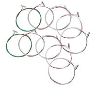 FRCOLOR 10pcs Universal Guzheng B Strings Set 6-10 Metal Wire Replacement Strings Accessories for Guzheng Instrument Professional Multi-use Parts for Music Performance