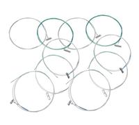 FRCOLOR 10pcs Universal Metal Guzheng Replacement Strings Kit for Chinese Guzheng with Short Remaining Sound and Convenient Replacement, for Music Studio and Family Use