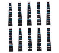 FRCOLOR 10pcs Violin Fingerboard Stickers for 4/4 Violin Learners and Professionals Lightweight Paper Decals that Peel and Cling to Instrument Fretboard for Practice and Intonation