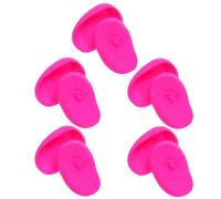 FRCOLOR 10pcs Waterproof Silicone Ear Protectors for Hair Dye and Heat Styling Reusable Ear Covers in Rose Red Hair Dryer for Personal Care