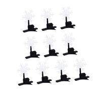 FRCOLOR 10pcs Xmas Snowflake Hair Clips Christmas Hair Accessories Glowing Hairpins for Girls