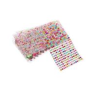 FRCOLOR 11 Sheets Assorted Rhinestone Stickers Self Adhesive Crystal Gems for DIY Crafting Scrapbooking Nail Art and Home Vibrant Glittering Decals for Personalization