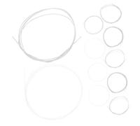FRCOLOR 11pcs Silver-plated Nylon Oud Strings High Tension Alloy Coated for Turkish Oud Performance Replacing Acoustic Strings