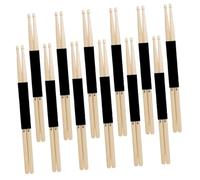 FRCOLOR 12 Pairs Maple Drumsticks Lightweight Ergonomic Drumming Equipment for Beginners Professionals for Practice Technique Development