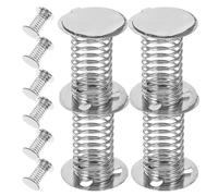 FRCOLOR 12 Pcs Double-sided Adhesive Spiral Spring Bases for DIY Crafts Rocking Replacement Spring Stand for Car Dashboard Home and Office Decor