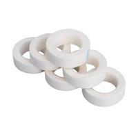 FRCOLOR 12 Rolls White Non-woven Eyelash Isolation Tape for Lash Extensions Breathable Fabric Gentle Skin Protection for Professional Salon and Individual Use