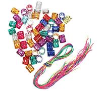 FRCOLOR 120pcs Metal Hair Accessories Hair Buckles Dreadlocks Braiding Rings String Dreadlocks Ring Rope Fashion Styling Supplies