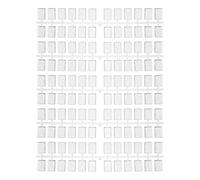 FRCOLOR 120pcs Nail Art Display Board False Nail Sample Display for Artists Professional Testing Manicure Drawing Board Transparency for Practice Tips Holder