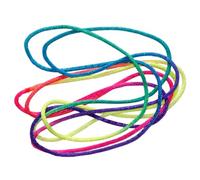 FRCOLOR 12pcs 1.65M Rainbow Braid Finger Turn Over Strings DIY String Rope for Early Learning and Sensory Play