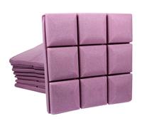 FRCOLOR 12pcs Acoustic Panels Sound Absorbing Pads for Soundproofing Walls in Home Recording Studios with Rubber and Plastic Material for Effective Sound Absorption and Creating a Quiet