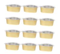 FRCOLOR 12pcs Aluminum Foil Wax Melting Bowls for Hair Removal High Temperature Resistant Capacity Wax Bean Melting Tool for DIY Candle Making Compatible and Oven